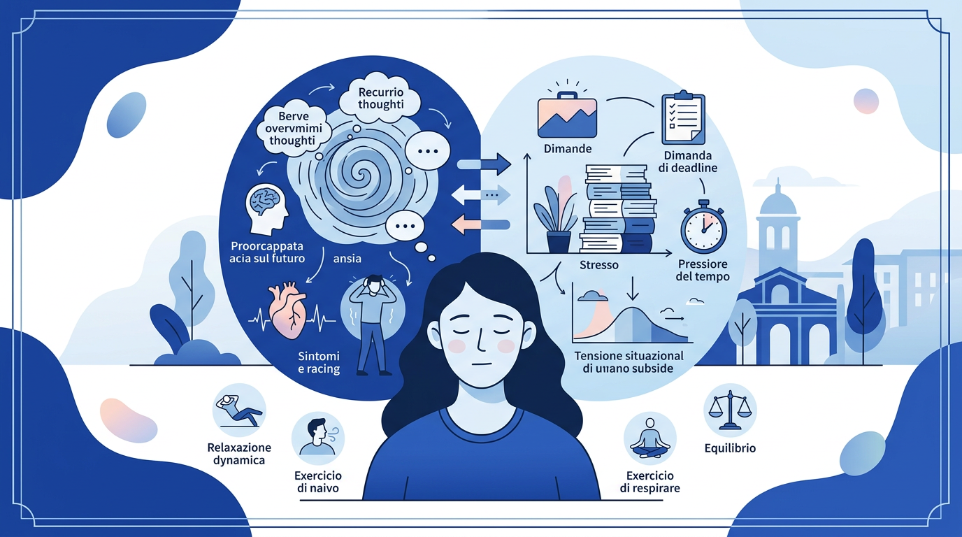 Ansia o stress? Differenze, sintomi e soluzioni: guida al ansia o